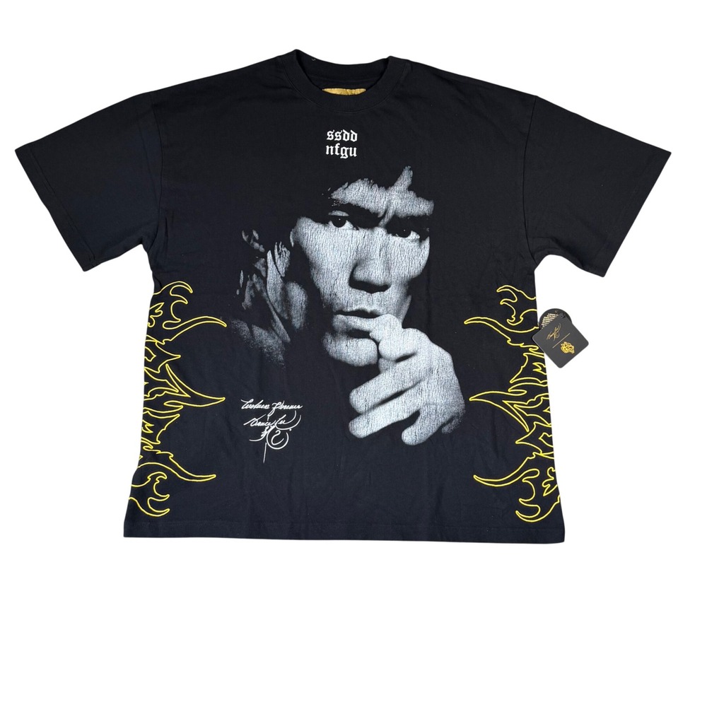 Darc Sport Bruce Lee Premium Tee Black Yellow Limited Edition‎ 440/1000 Mens L